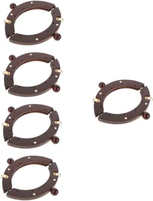 PLAFOPE 5 Sets Purse Handle Replacement Delicate Bag Handle for Purse Making Easy to Use and Replace