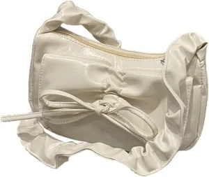 Pleated Ruched Shoulder Handbag