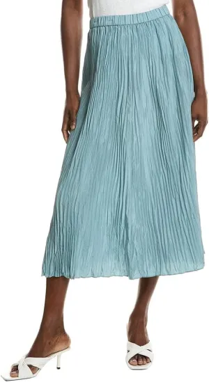 Pleated Silk Skirt