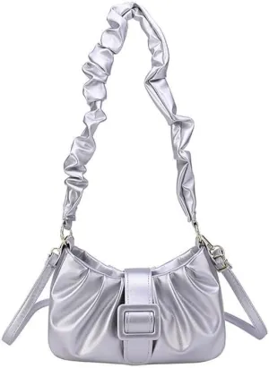 Pleated Underarm Shoulder Bags Women's Personalized Handbag Purses Fashion Cloud