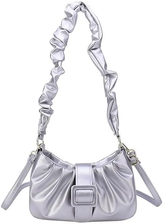 Pleated Underarm Shoulder Bags Women's Personalized Handbag Purses Fashion Cloud