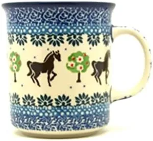 Polish Pottery Mug - Straight Sided - Mackintosh