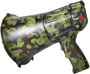 Portable Bullhorn Megaphones Led Lighting Portable Handheld Megaphone 30w Handheld Amplifier with Volume, Built-in Siren Bullhorn Speaker Lightweight Amplifiers