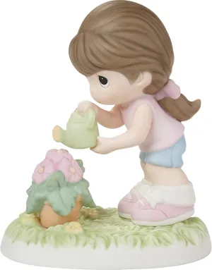Precious Moment 222014 All Things Grow with Love Brunette Porcelain Figurine
