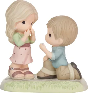 Precious Moments 222007 Will You Be Mine? Bisque Porcelain Figurine