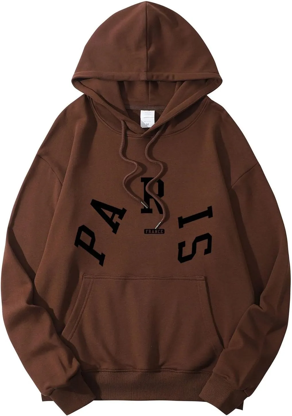 Preppy Pink Palm Puff Hoodie Y2K Teen Girls Clothing 2024Graphic Sweatshirtfor Women2024 Fall Fashion