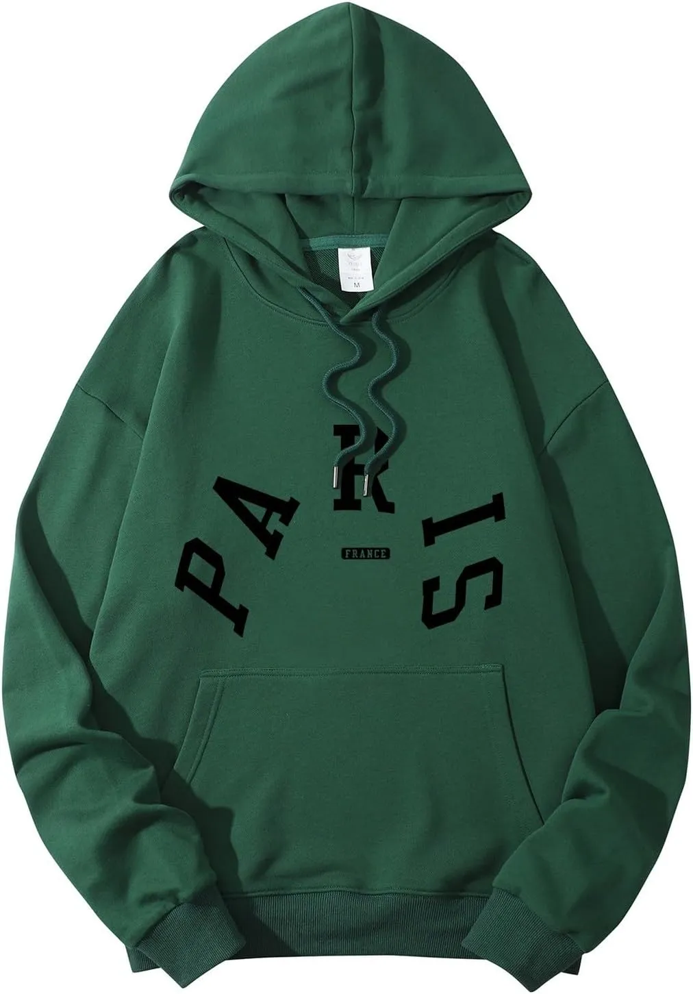 Preppy Pink Palm Puff Hoodie Y2K Teen Girls Clothing 2024Graphic Sweatshirtfor Women2024 Fall Fashion