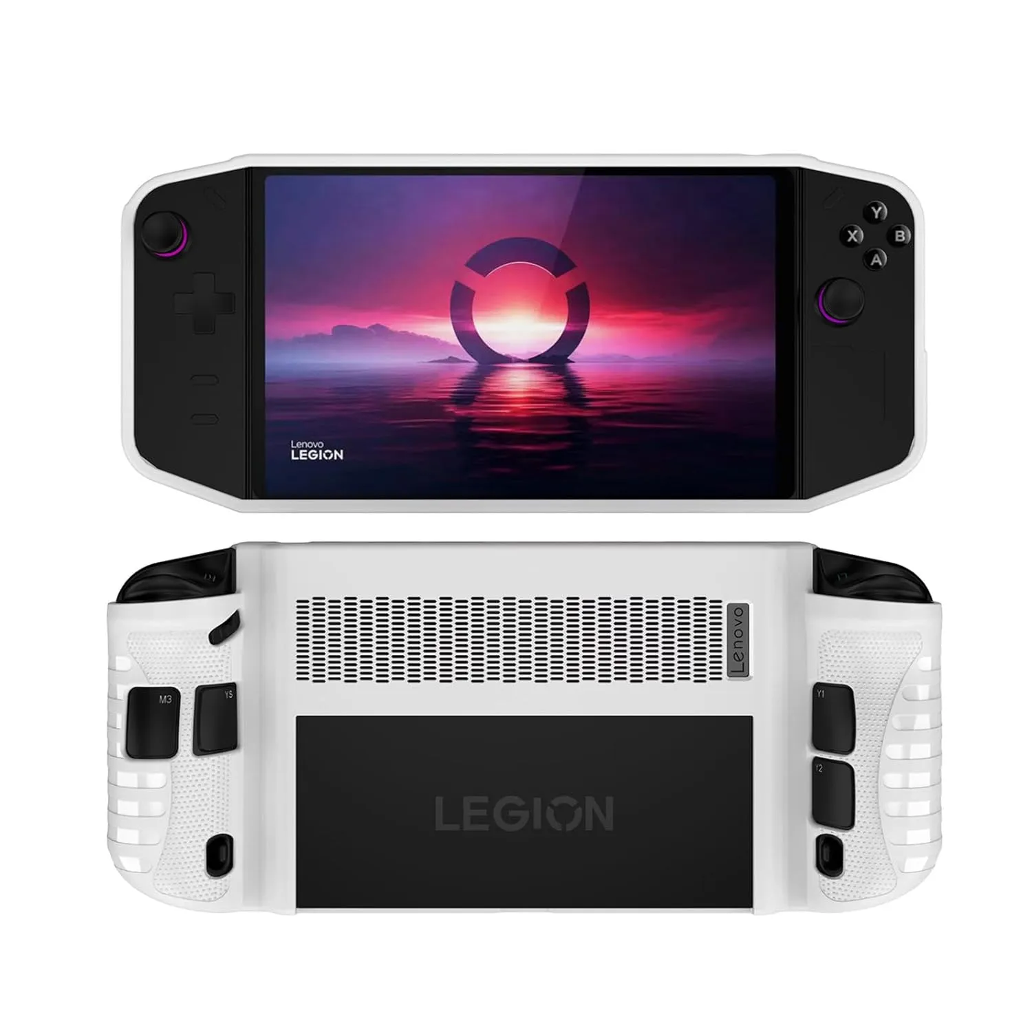 Protective Case for Lenovo Legion Go 8.8" Handheld,TPU Grip Cover for Lenovo Legion Go Gaming,Legion Go Shell Accessories(White)