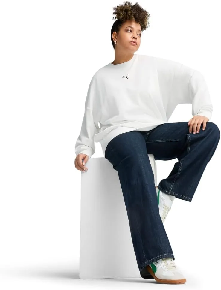 PUMA Women's Essentials Oversized Fleece Sweatshirt