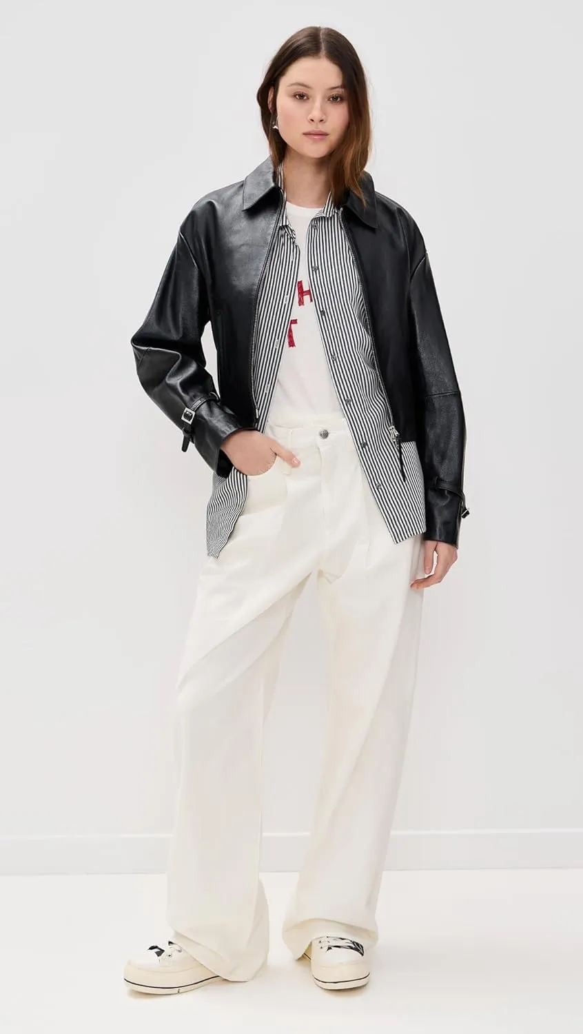 R13 Women's Damon Pleated Jeans