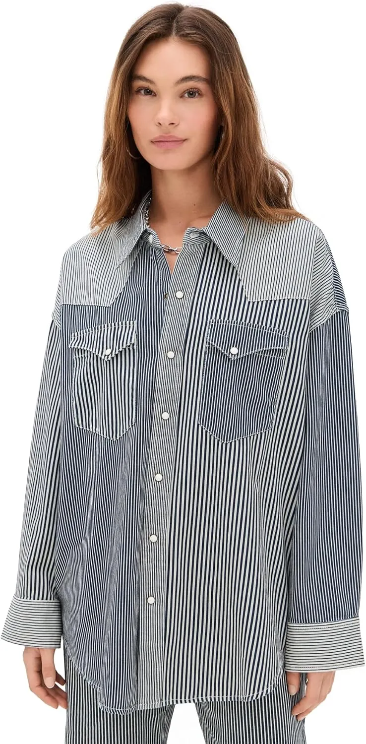 R13 Women's Oversized Cowboy Shirt