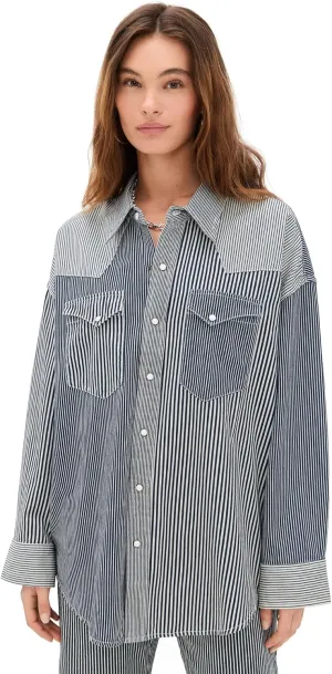 R13 Women's Oversized Cowboy Shirt
