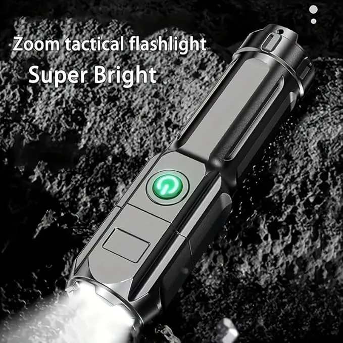 Rechargeable Flashlight 5 Pack, Mini Zoomable LED Flashlights, Emergencies Power Outage Super Bright Flashlight for Camping, Outdoor, Hiking, Fishing, Hurricane