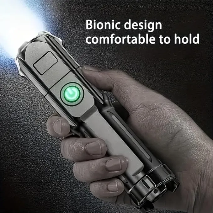 Rechargeable Flashlight 5 Pack, Mini Zoomable LED Flashlights, Emergencies Power Outage Super Bright Flashlight for Camping, Outdoor, Hiking, Fishing, Hurricane