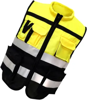 Reflective Protective Vest for Men Yellow Reflective for Running Utility Cycling