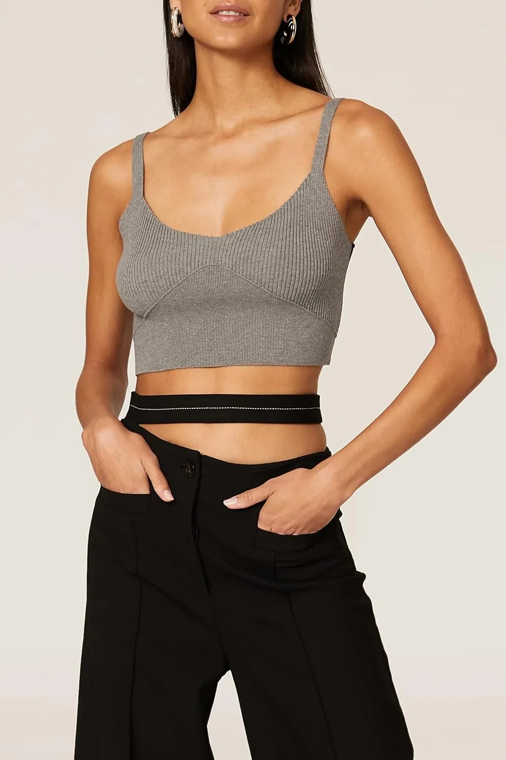 Rent The Runway Pre-Loved Colorblock Knit Bra Top