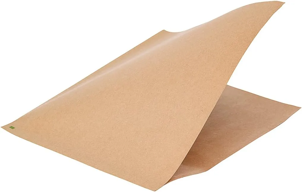 Restaurantware Bag Tek 10" x 9" Double Open Bags 100 Large Deli Paper Sheets - Disposable Greaseproof Brown Kraft Deli Wrap Liners For Snacks Cookies And More