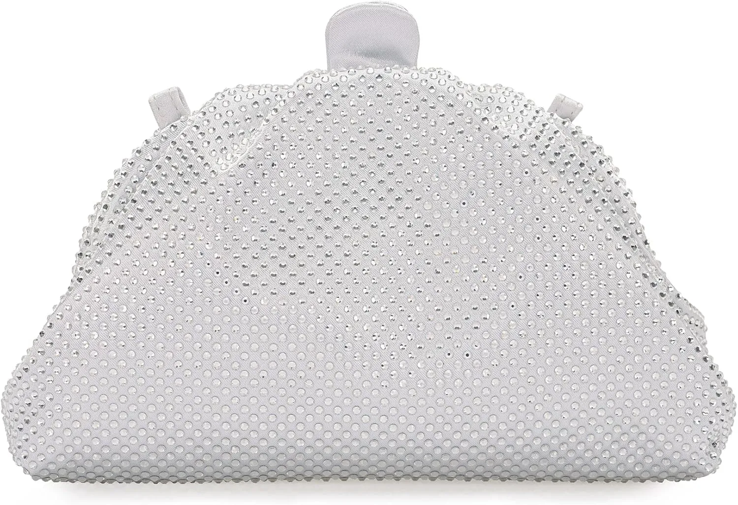 Rhinestone Purse Crystal Frame Clutch Bag Party Pleated Women Clutch Handbag