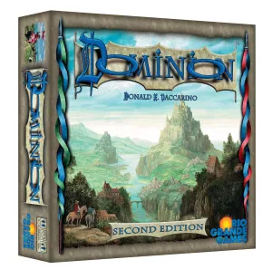 Rio Grande Games Dominion 2nd Edition | Deckbuilding Strategy Game for 2-4 Players, Ages 13  | Updated Cards, Artwork, Streamlined Rules