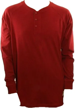 Roamers & Seekers Men's T Shirt Henely Red Long Sleeve Large