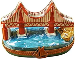 Rochard Golden Gate Bridge Limoges Porcelain Box
