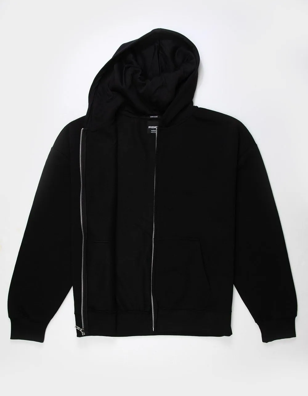 Rsq Mens Oversized Zip-Up Hoodie