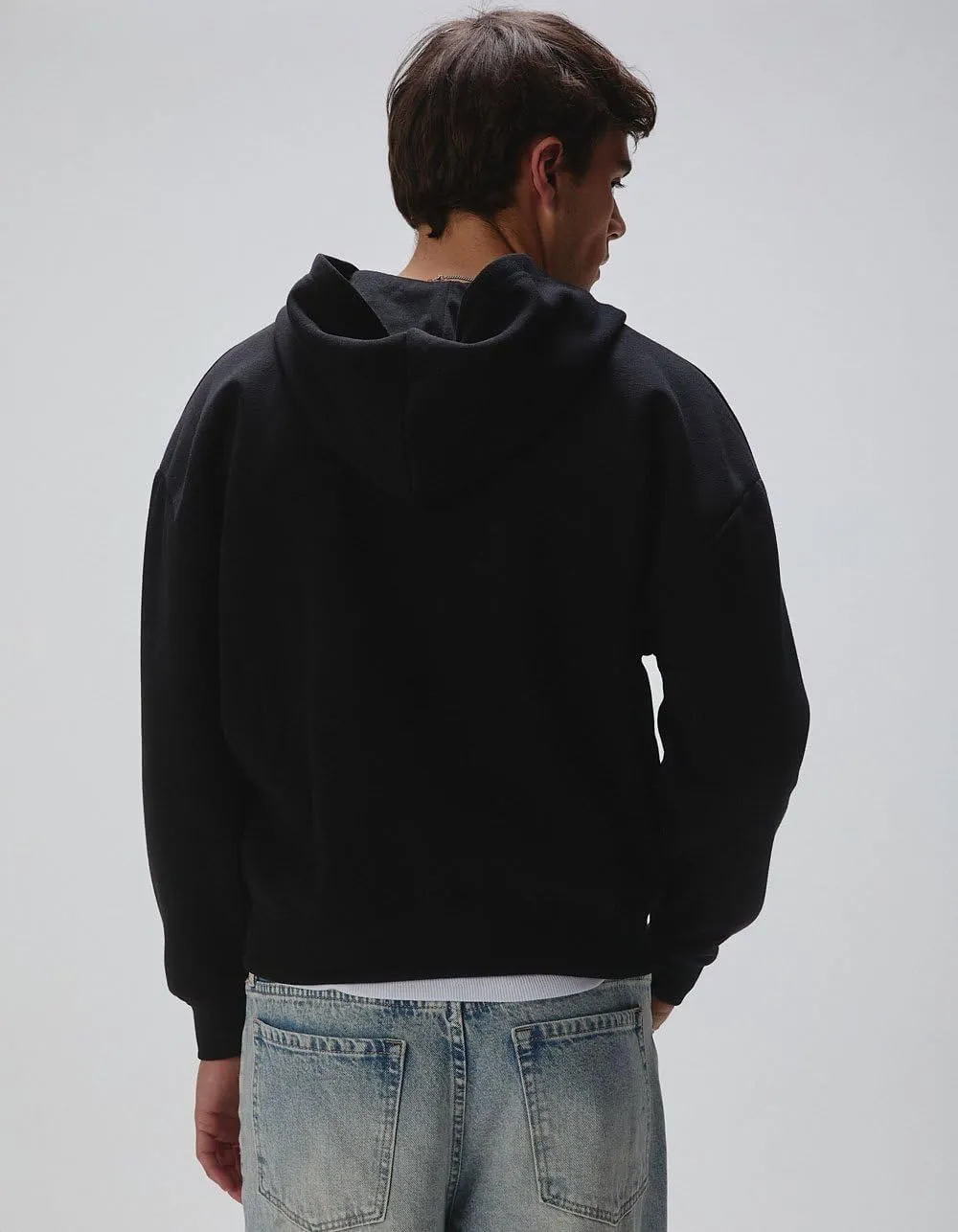 Rsq Mens Oversized Zip-Up Hoodie