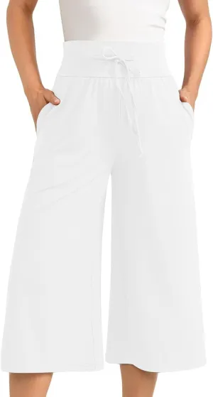 Ruched Flare Wide Leg Straight Leg Plain Bootcut Leg for Women Summer Fall Loose Fit Trousers Pants Women 2025