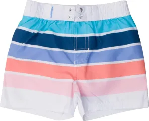 RUGGEDBUTTS Boys UPF50  Sun Protection Striped Color Block Swim Trunks