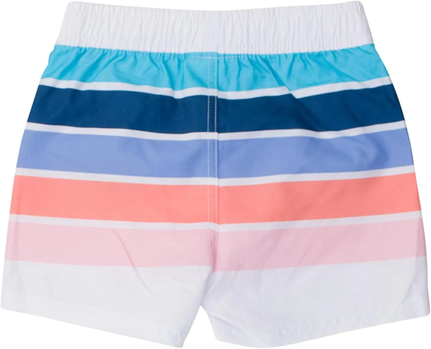 RUGGEDBUTTS Boys UPF50  Sun Protection Striped Color Block Swim Trunks