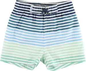 RUGGEDBUTTS Boys UPF50  Sun Protection Striped Color Block Swim Trunks