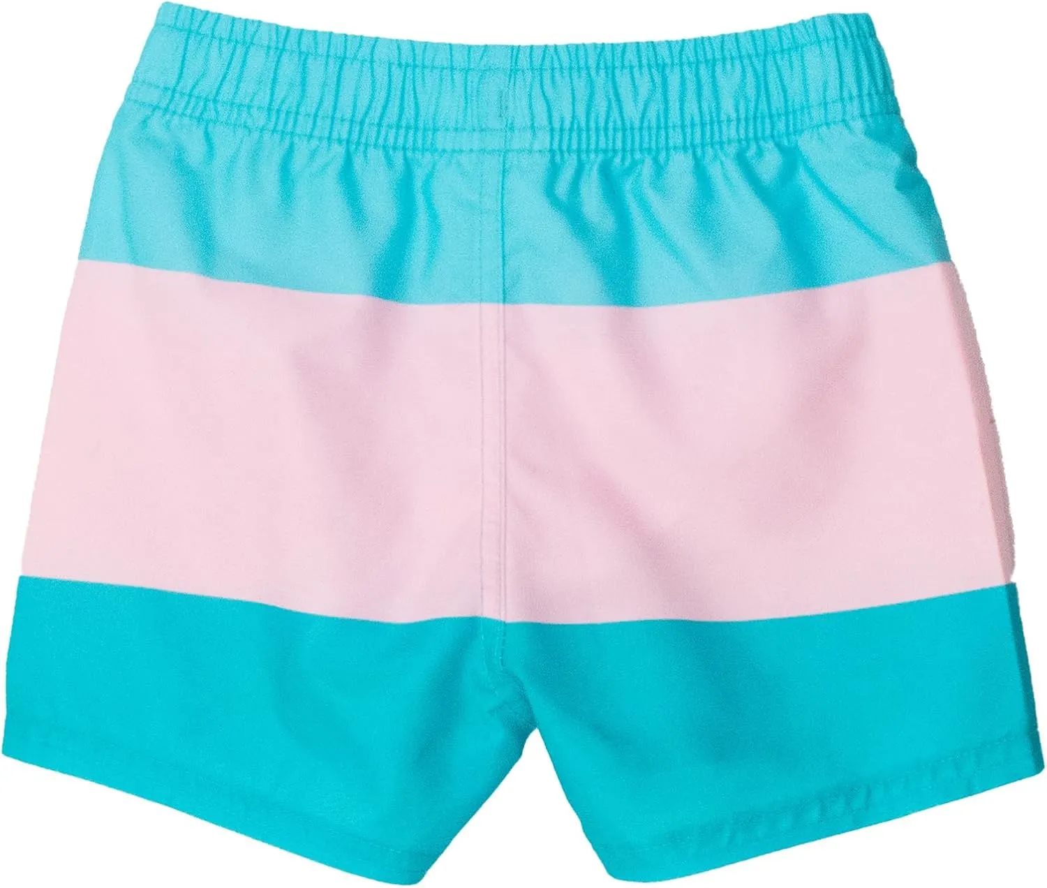 RUGGEDBUTTS Boys UPF50  Sun Protection Striped Color Block Swim Trunks