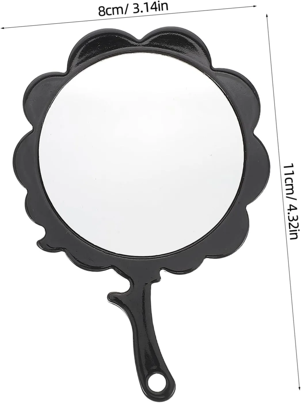 SAFIGLE Mini Compact Mirror in Acetate Portable Handheld Pocket Mirror Tree Rhinestone for Daily Use and Travel