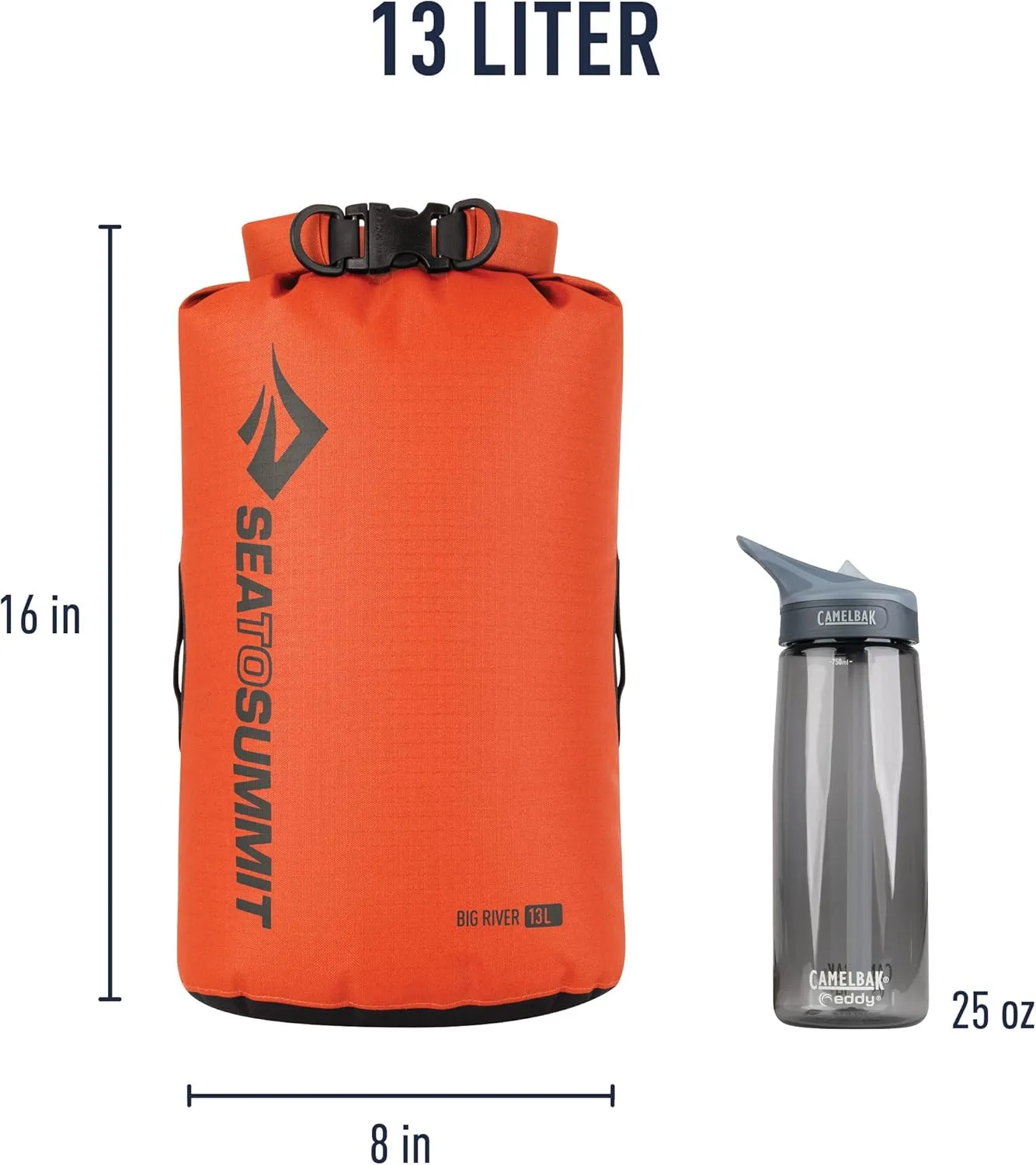 Sea to Summit Big River Dry Bag, Ultra-Durable Roll-Top Dry Storage
