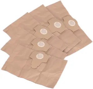 Sealey Pc200Pb5 Dust Collection Bag For Pc200 Pc200Sd Pc200Sdauto Pack Of 5