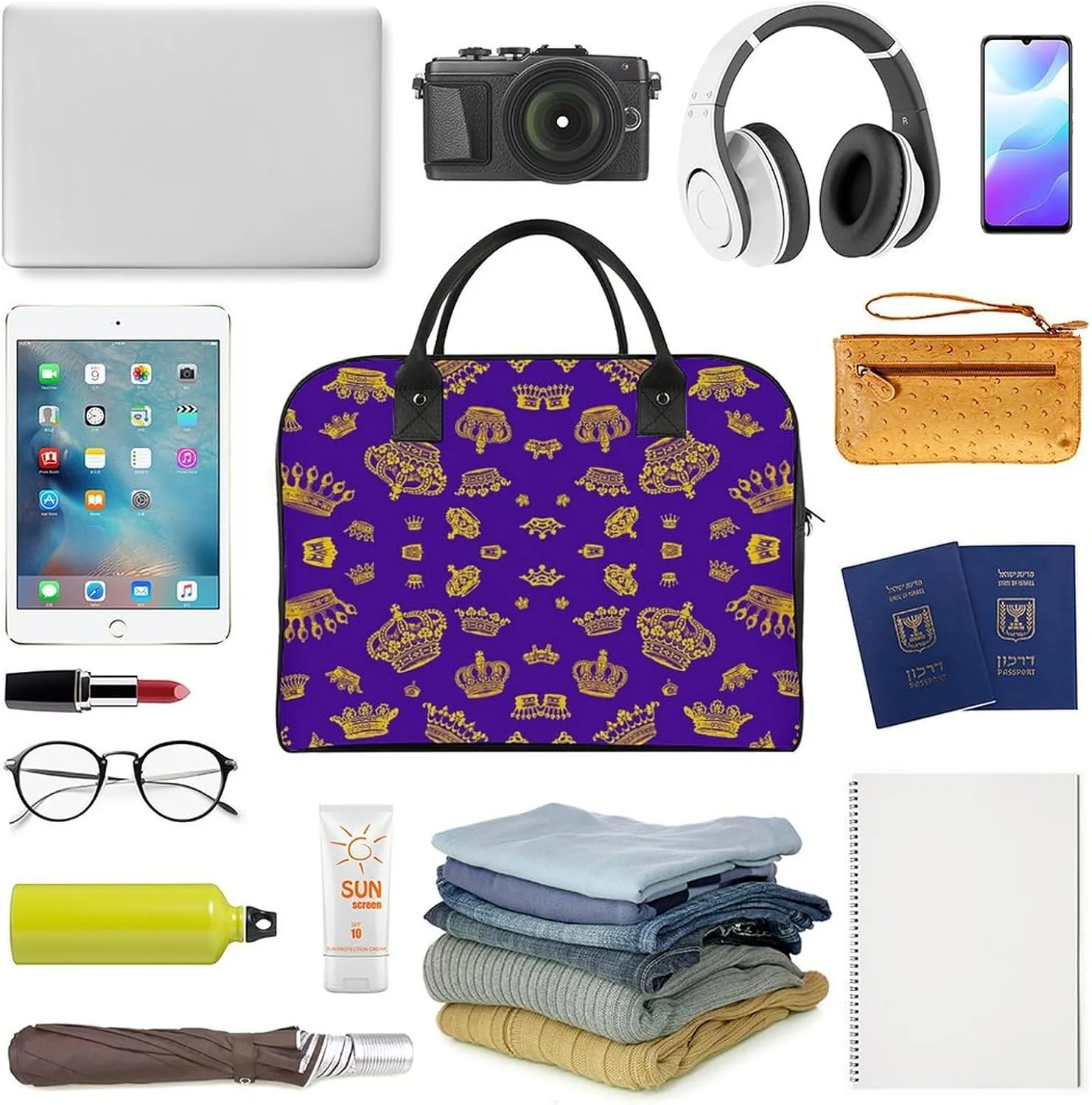 Seamless Patterns in Dental Dentistry Travel Handbag with A Large Capacity Design That Can Be Reused