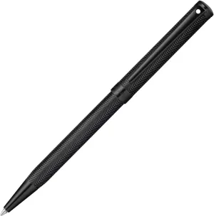 Sheaffer Intensity Engraved Matte Black PVD w/Polished Black Appointments Ballpoint Pen (E2924451)