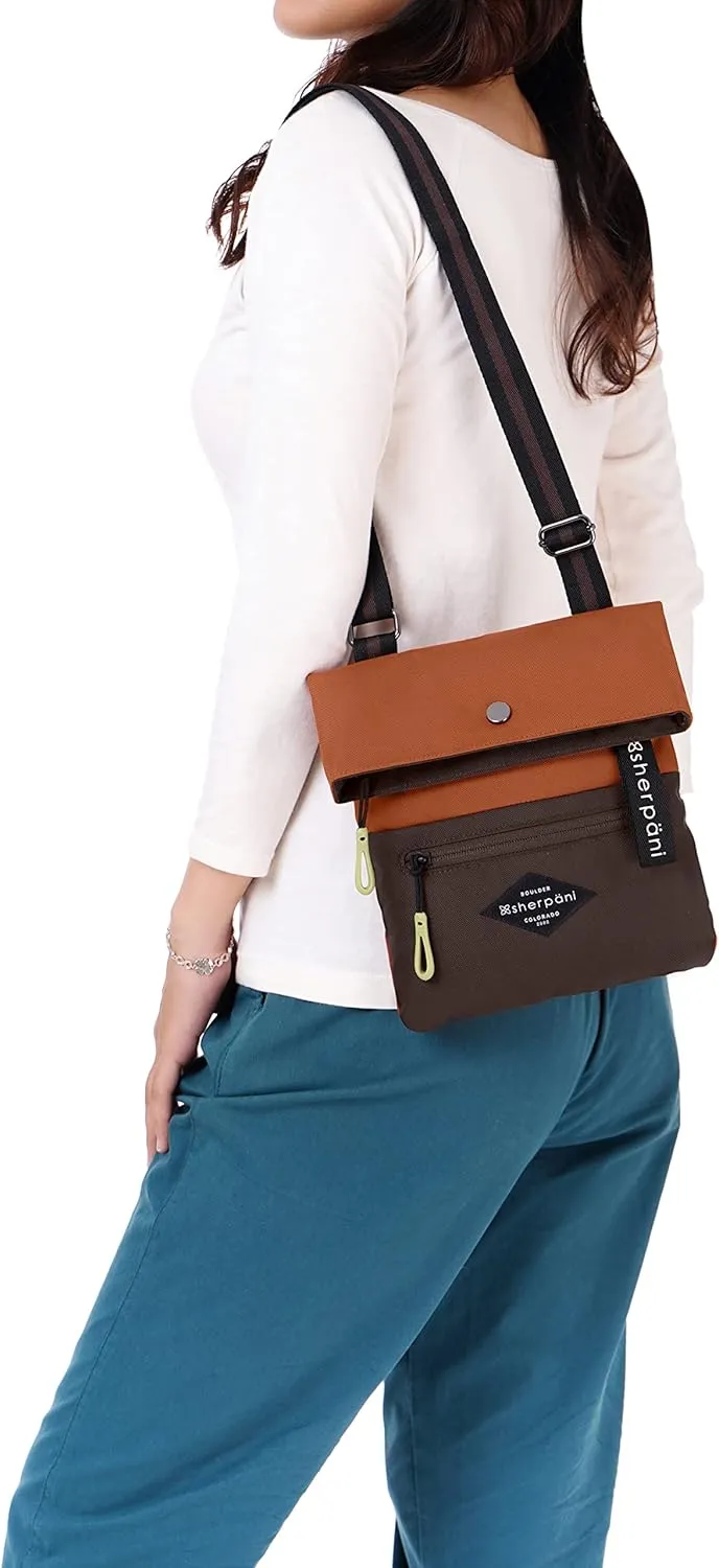 Sherpani Pica, Small Crossbody Purse, Nylon Crossbody Bag, Lightweight Cross Body Bag, Shoulder Bag, Purses for Women, Travel Bag, RFID Protection (Clay)