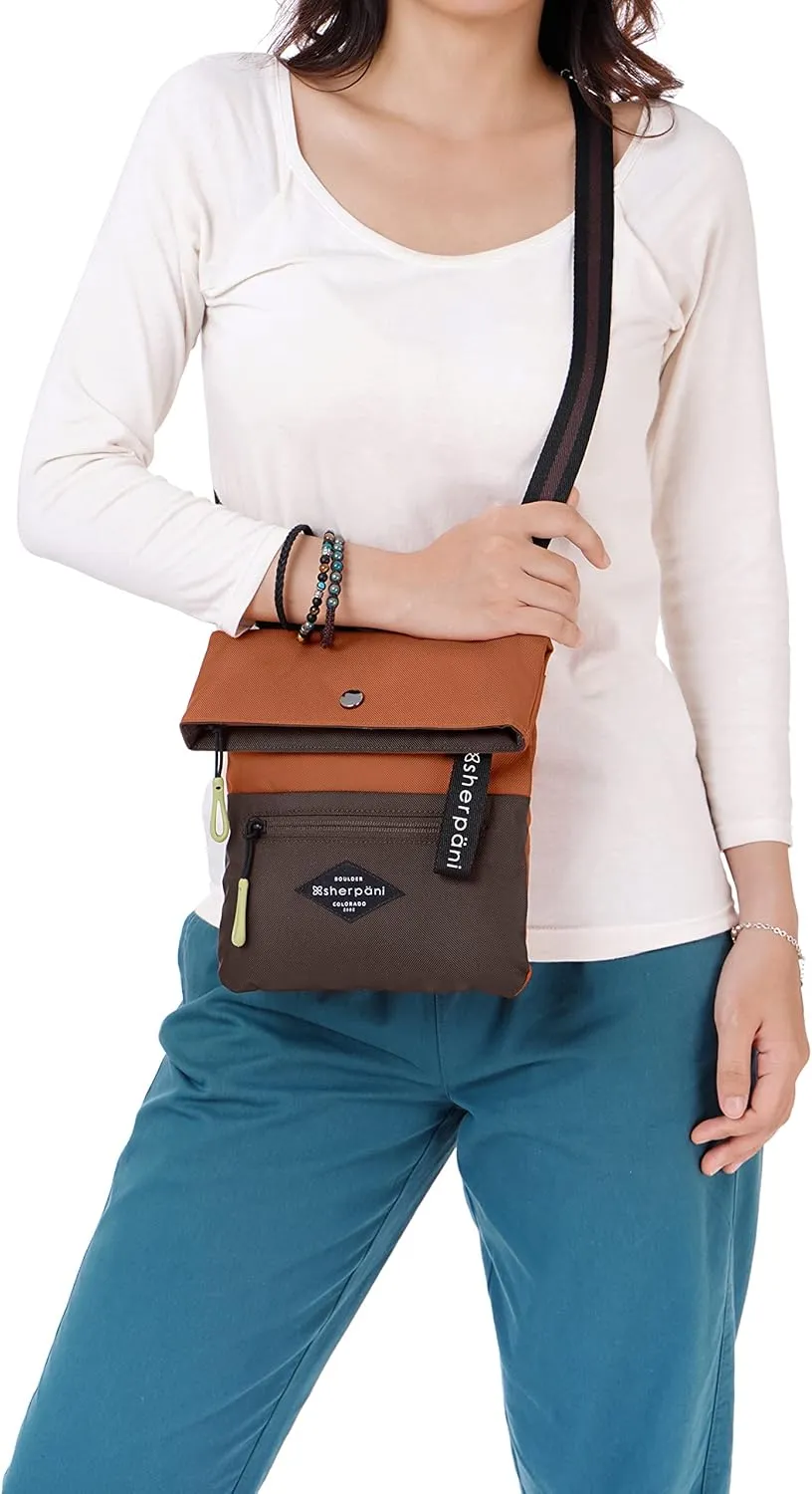 Sherpani Pica, Small Crossbody Purse, Nylon Crossbody Bag, Lightweight Cross Body Bag, Shoulder Bag, Purses for Women, Travel Bag, RFID Protection (Clay)