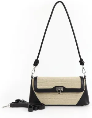 Shoulder Bag for Women PU Leather Shoulder Purse Vintage Handbag Retro Classic Underarm Purse with 2 Removable Strap