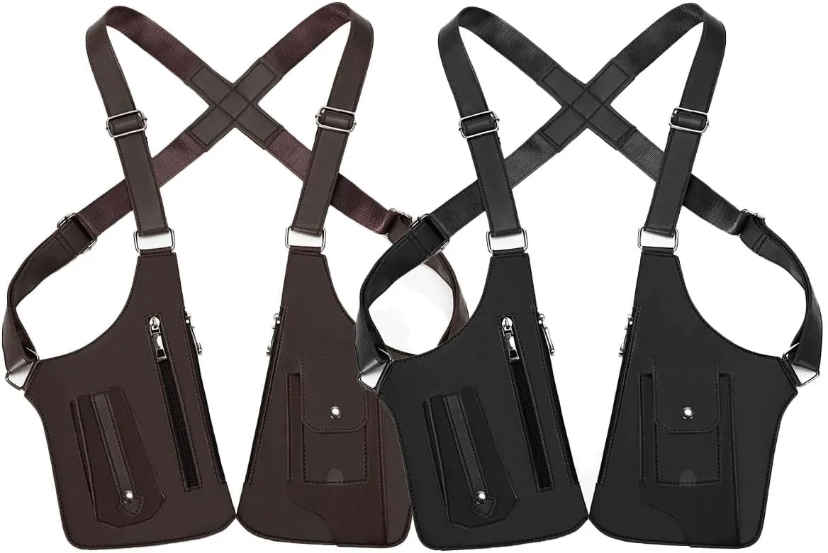 Shoulder Holster For Men,Double Armpit Bag,Double Armpit Anti Theft Bag,Underarm Double Shoulder Bag For Men Hidden