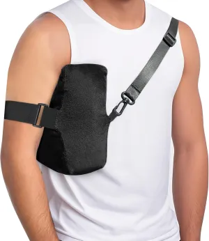 Shoulder Pillow for Side Sleepers with Strap, Shoulder Surgery Pillow for Sleeping, Rotator Cuff Pillow for Shoulder Pain Relief, Arm Pillows After Surgery, Side Sleeper Pillow for Shoulder Pain