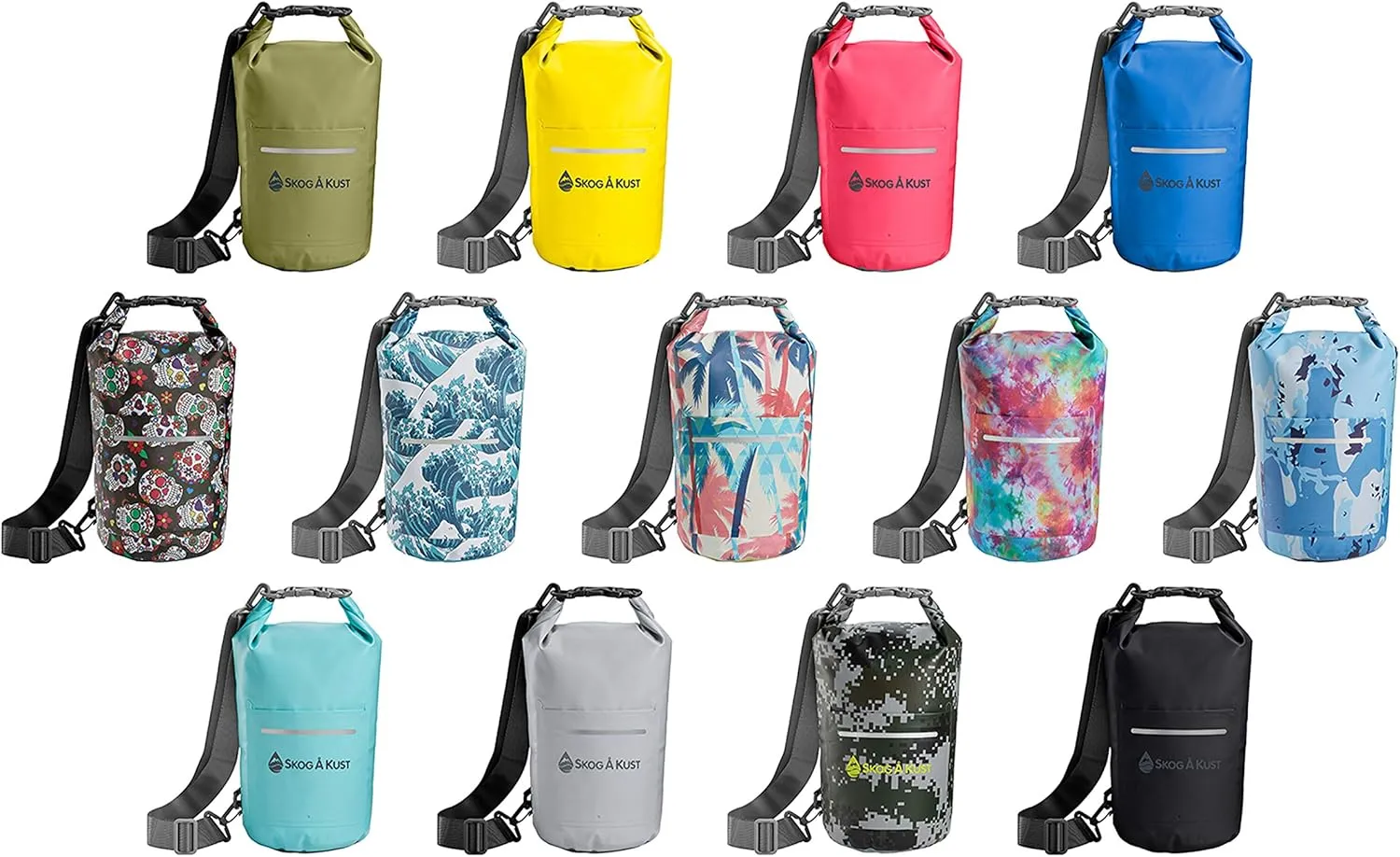 Skog Å Kust DrySak - Roll Top Waterproof Bag for Travel & Outdoors - 5, 10 & 20 Liter sizes