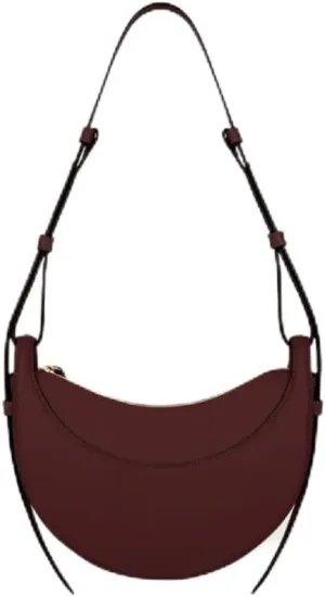 Small niche design single shoulder crossbody bag, leather crescent bag, genuine leather women's bag, armpit saddle bag