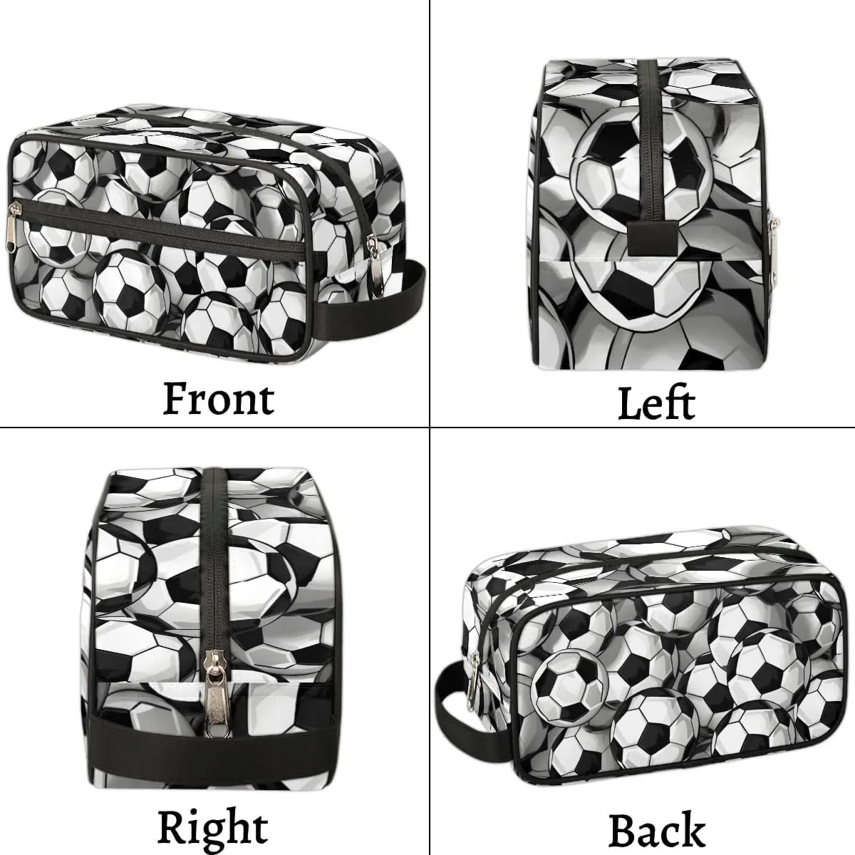 Soccer Travel Cosmetic Bag for Boy Men,Hanging Toiletry Bag,Waterproof Makeup Bag,Approved Hygiene Bag Shave Dopp Kit Organizer for Toiletries Shower Bathroom Carry-on Accessories Gifts