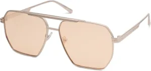 SOJOS Retro Oversized Square Polarized Sunglasses for Women and Men Vintage Shades Classic Large Metal Sun Glasses