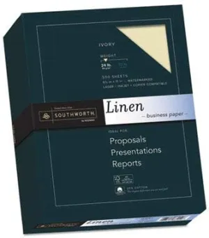 Southworth SOU564C - 25% Cotton Linen Business Paper