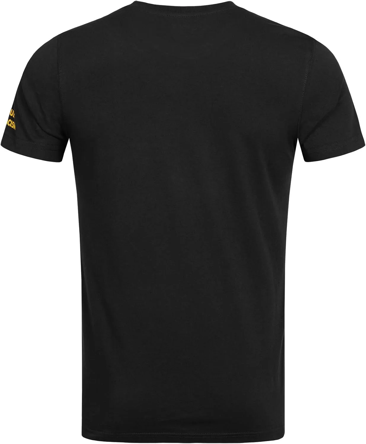 Spirit of England Lonsdale Mens Black T-Shirt with Multicoloured Reggae Lion Logo Regular-Fit