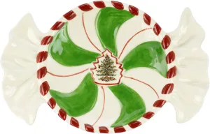 Spode Christmas Tree 8.25" Peppermint Candy Tray