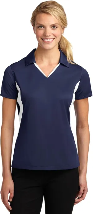SPORT-TEK Women's Side Blocked Micropique Sport-Wick Polo LST655